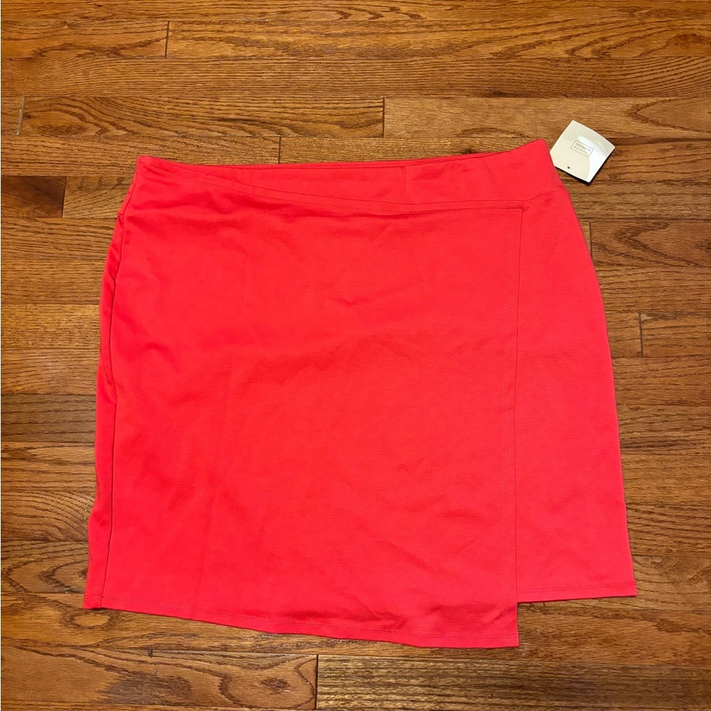 14th & Union Wrap Pencil Stretchy Lipstick Pink Knee Length Skirt NWT Size 2X